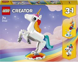 LEGO Creator 3in1 Magische Eenhoorn Speelgoed Set - 31140