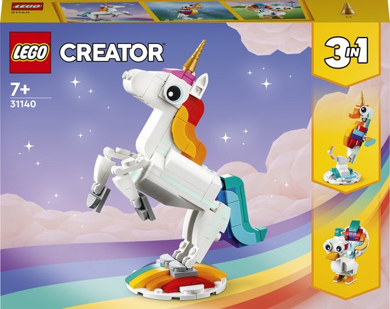 LEGO Creator 3in1 Magische Eenhoorn Speelgoed Set - 31140