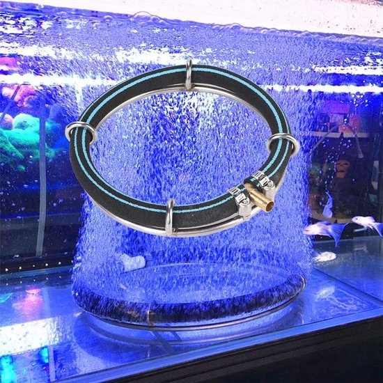 Ronde Luchtbel Diffuser voor Aquarium en Vijver - Zuurstof Bubbler en Luchtsteen voor Optimale Waterkwaliteit (25cm) — afbeelding 3