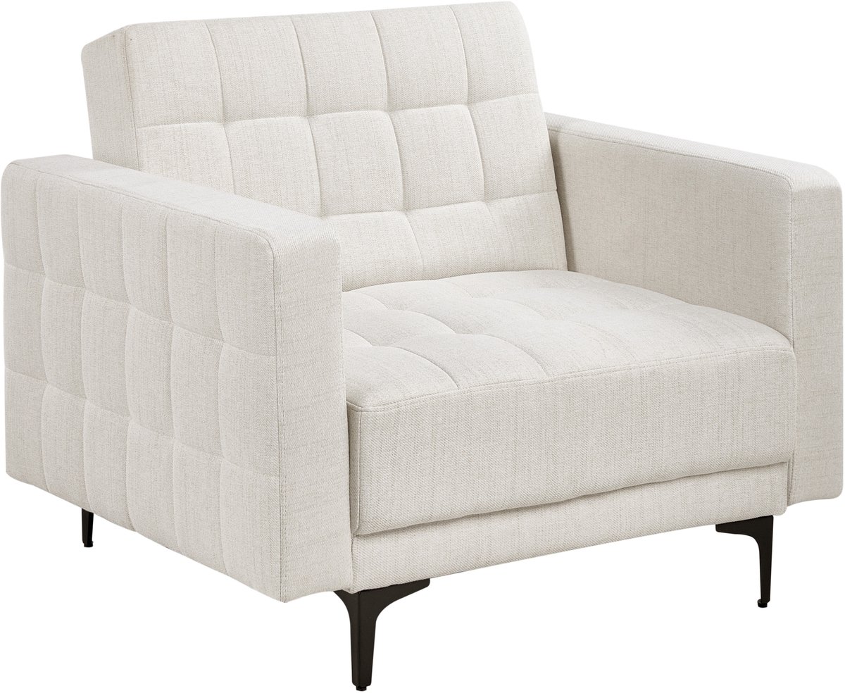 Beliani Aberdeen Massagestoel Off-white Stof - Beliani - €289,99