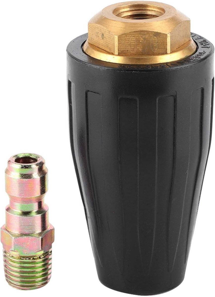 Turbo Nozzle voor Hogedrukreinigers - 3600PSI 1/4in Rotating Spray Tip voor Efficiënt Schoonmaken en Verwijderen van Vuil en Vlekken (4.0 GPM)