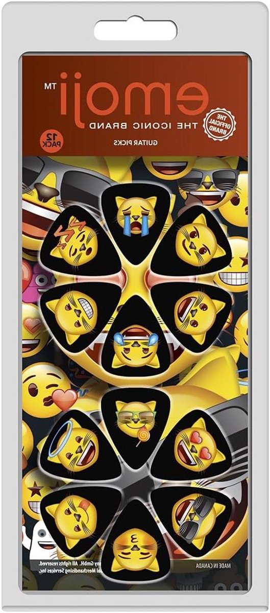 Gitaar Plectrums - Plectrums Set - Gitaar Spelen - Emoji Design - 12 stuks - Multicolor