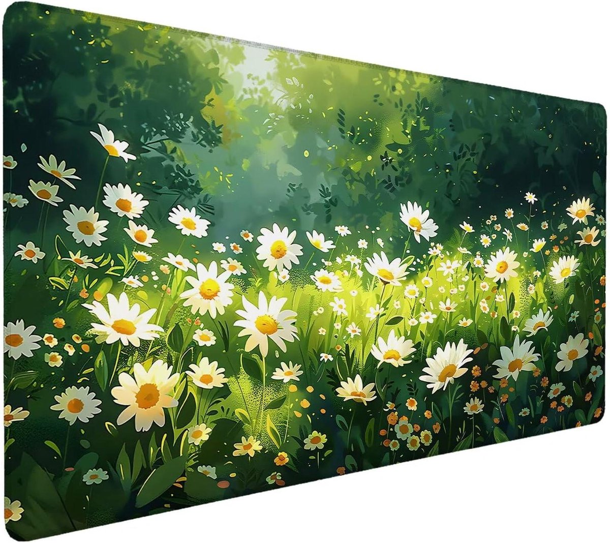 Grote Muismat - Bureaumat Bureauonderlegger - Comfortabel Werken Gamen - Waterdicht Gestikte Randen - 120x60 cm - Meerkleurig