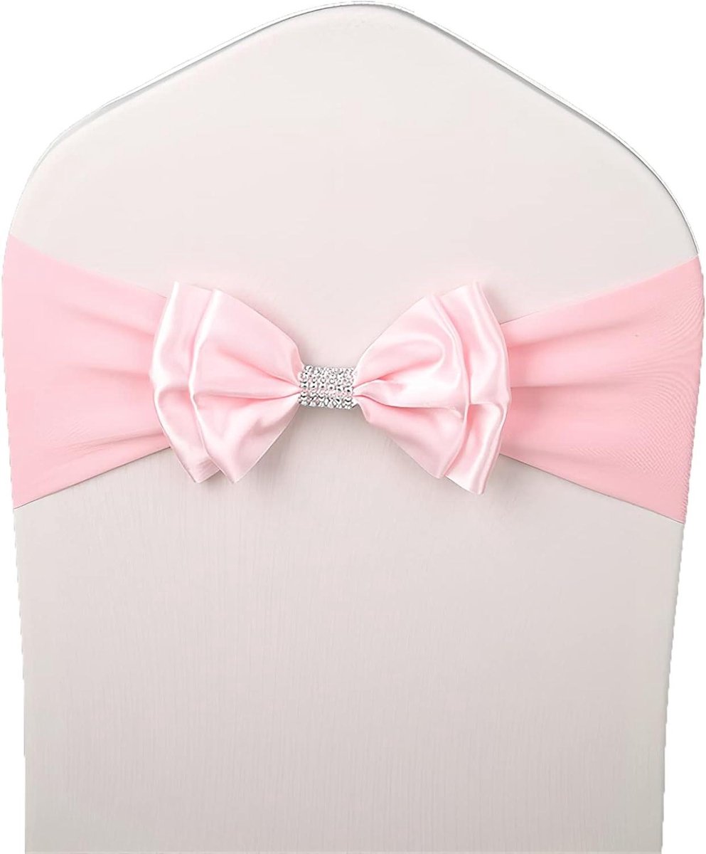 Stoel Sjerpen - Stoel Banden - Feestdecoratie - Wasbaar - 50 stuks - Roze