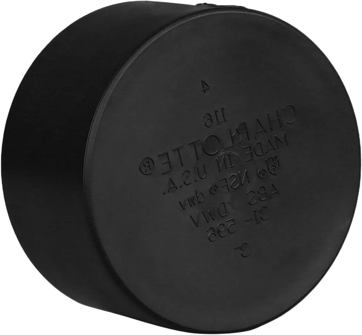 Pijpdop - Afvoerstop Einddop - Sanitair Afvoer - Niet voor Drukgebruik - 3 inch - Zwart