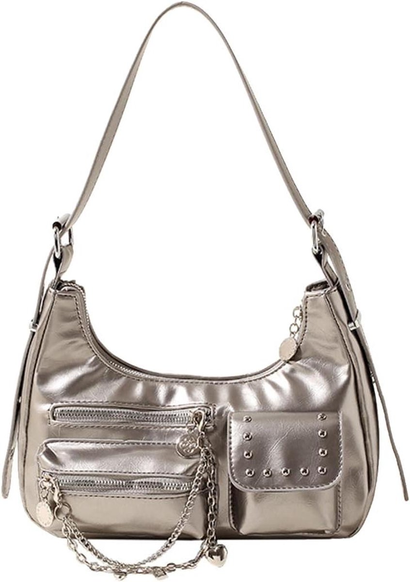 Dames Handtas - Schoudertas Hobo Tas - Dagelijks Gebruik - PU Leer - 28 x 10 x 19 cm