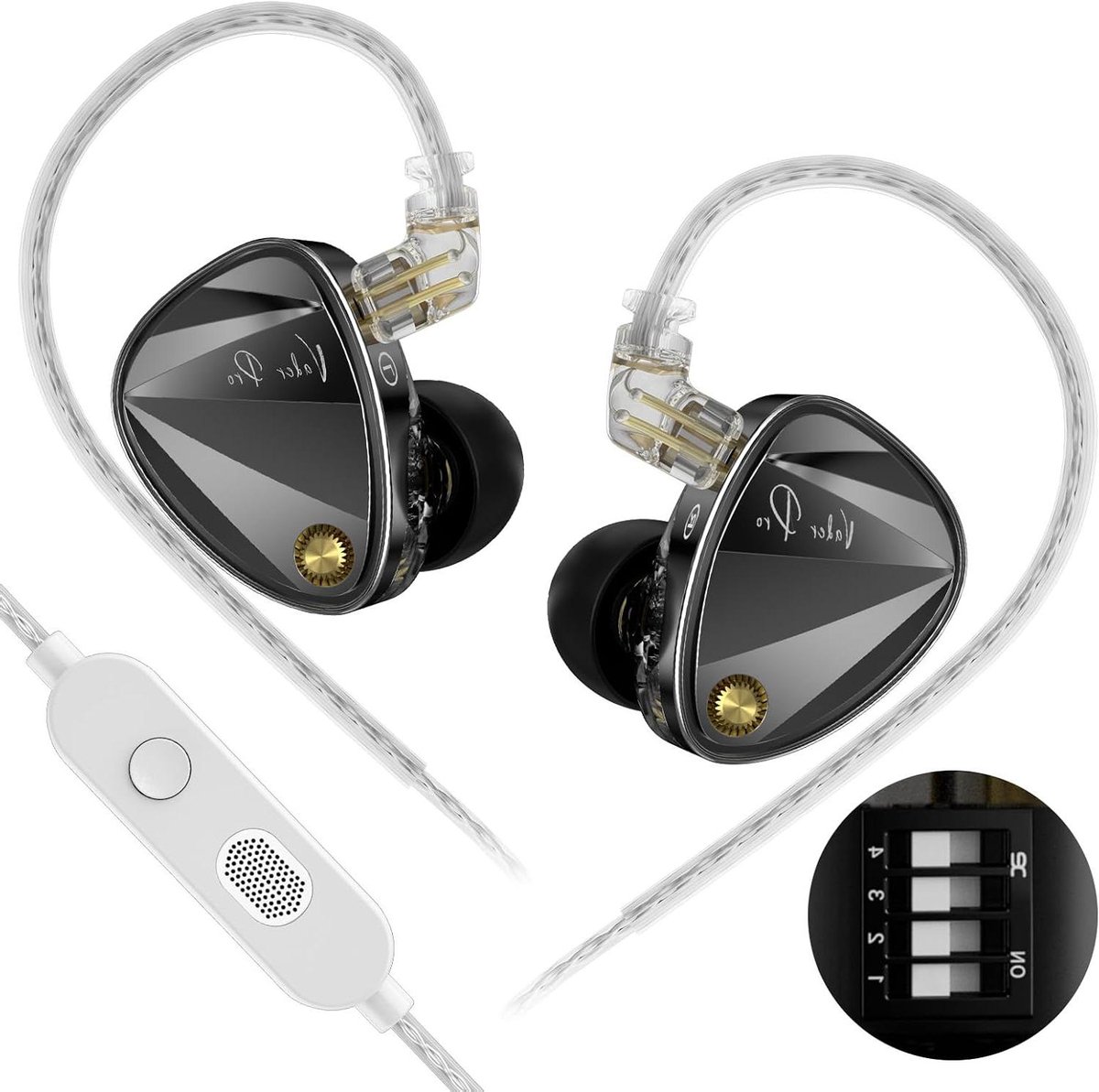 Dynamische Hoofdtelefoon - Hi-Fi Koptelefoon Over-ear Koptelefoon - Muziek Luisteren - 6-Driver Geluidsontwerp - 5Hz - 45kHz - Zilver