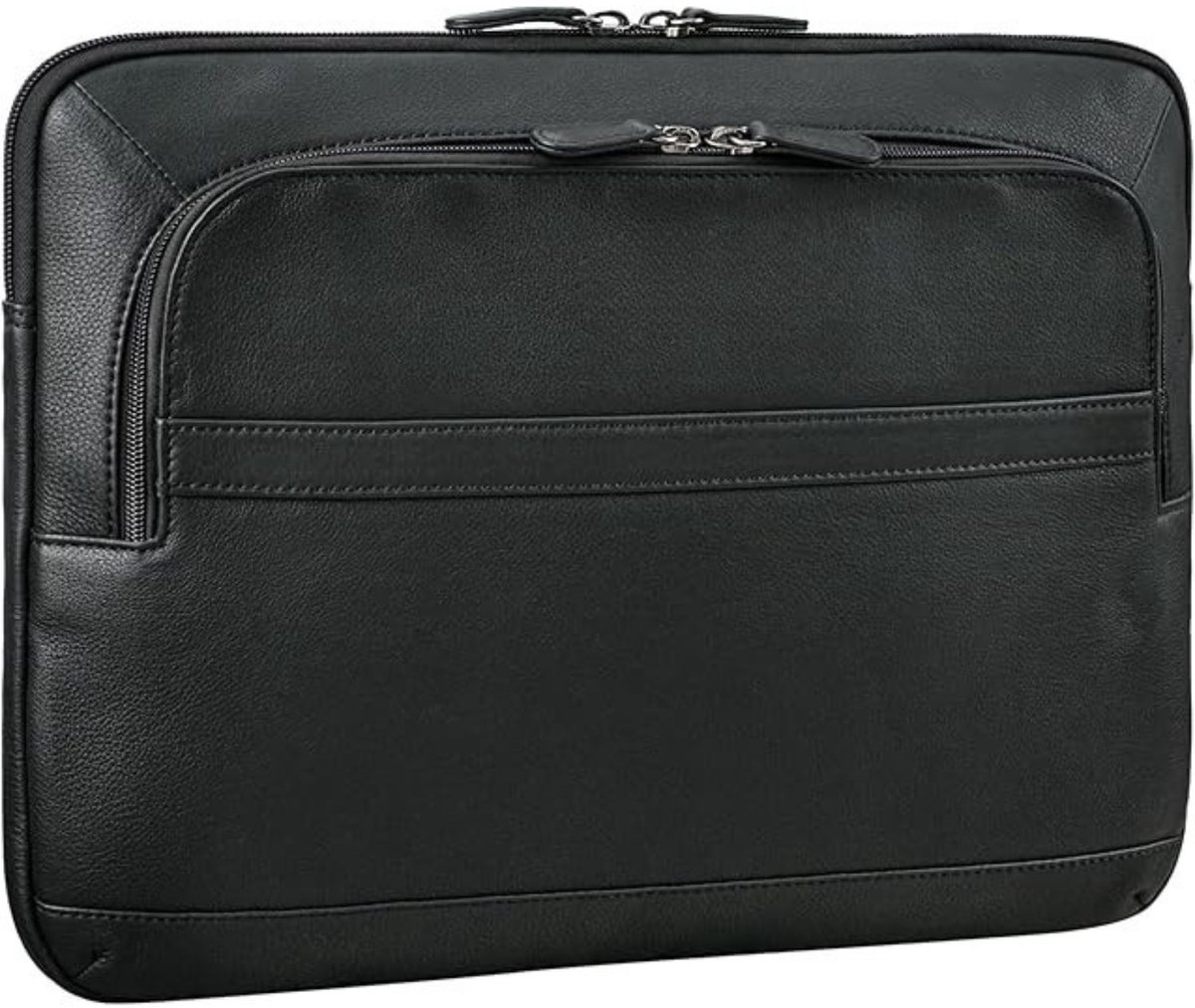 Leren Laptoptas - Laptoptas - Leren Tas - Luxe Leren Laptoptas - Werktas - Schoudertas - Business Tas - Leren Business Tas - 14 inch - Zwart - van Imperatoris