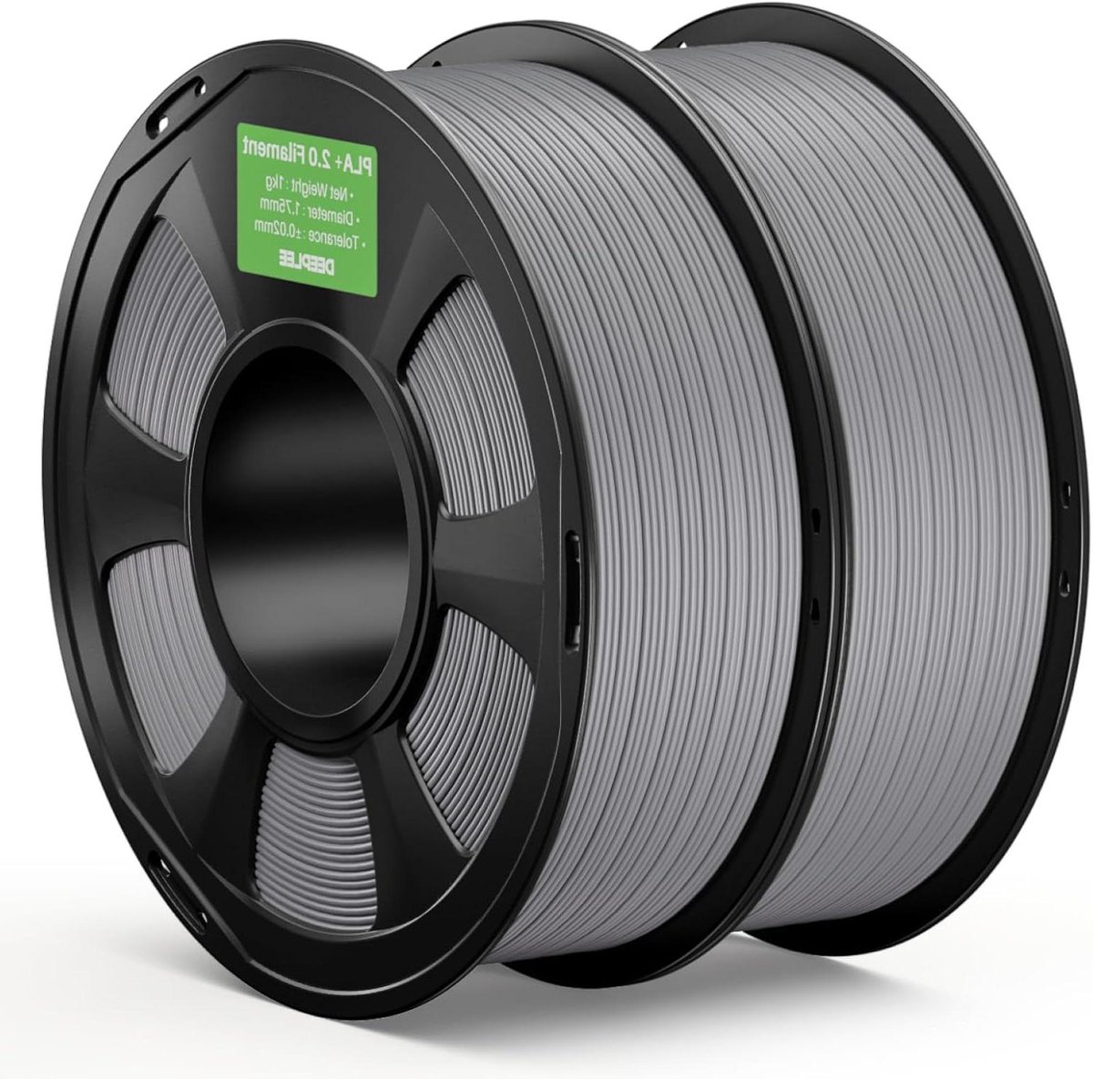 PLA+ Filament - 3D Print Draad - 3D Printen - Hoge Maatnauwkeurigheid - 2 kg - Grijs