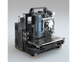 Open Computer Frame - Test Bank Chassis - Computer Bouwen - Aluminium Frame - ITX ATX EATX - Zwart