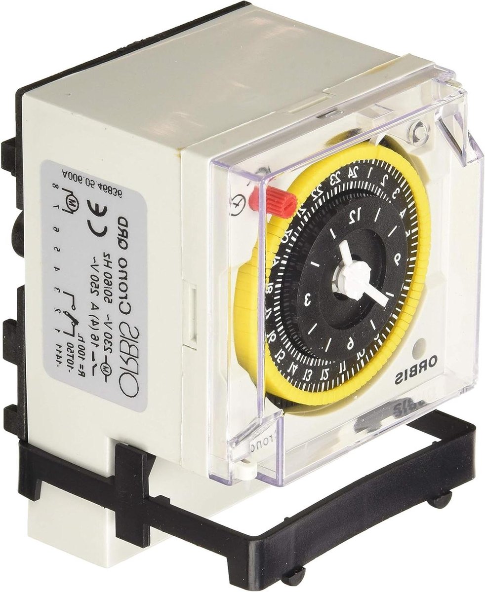 Analoge Schakelklok - Tijdklok Timer - Energie Besparen - Dagelijks Programma - 230 Volt - Wit