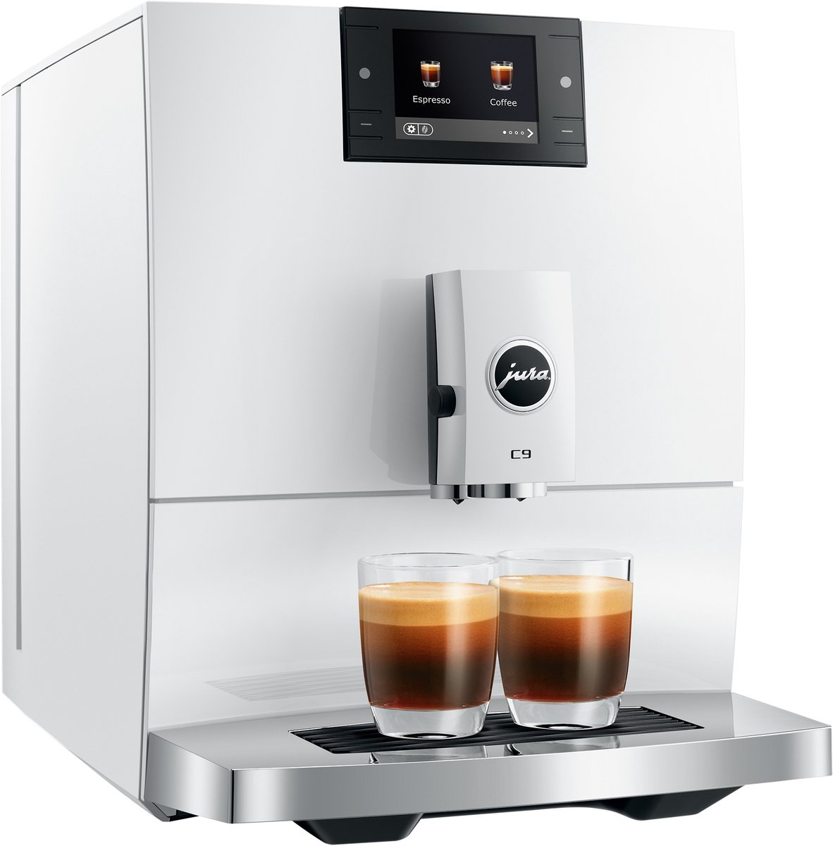 JURA C9 Piano White - Volautomaat met 17 koffiespecialiteiten thumbnail 8