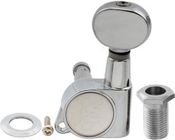 Stemmechaniek Gitaar - Gitaarstemmer Tuner - Gitaar Stemmen - E-Z-LOK Functie - 10 mm gat - Chroom