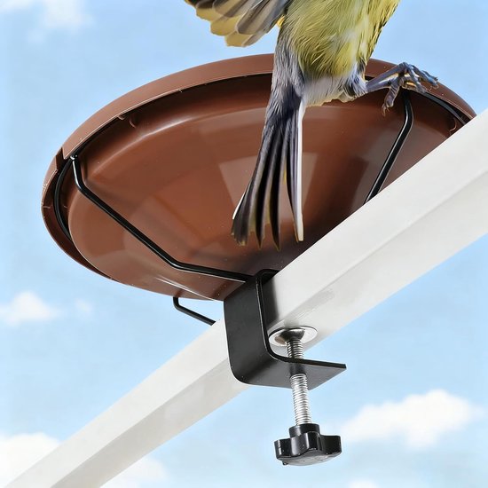 Vogelbad - Afneembare - Vogeldrinkschaal voor Tuinvogels - Hangende Waterschaal - voederschaal - vogelvoederdispenser - Waterschaal Met Voet -Vogelbad voor Buiten - Drinkschaal - Hangend - voor vogels, tuin, balkon