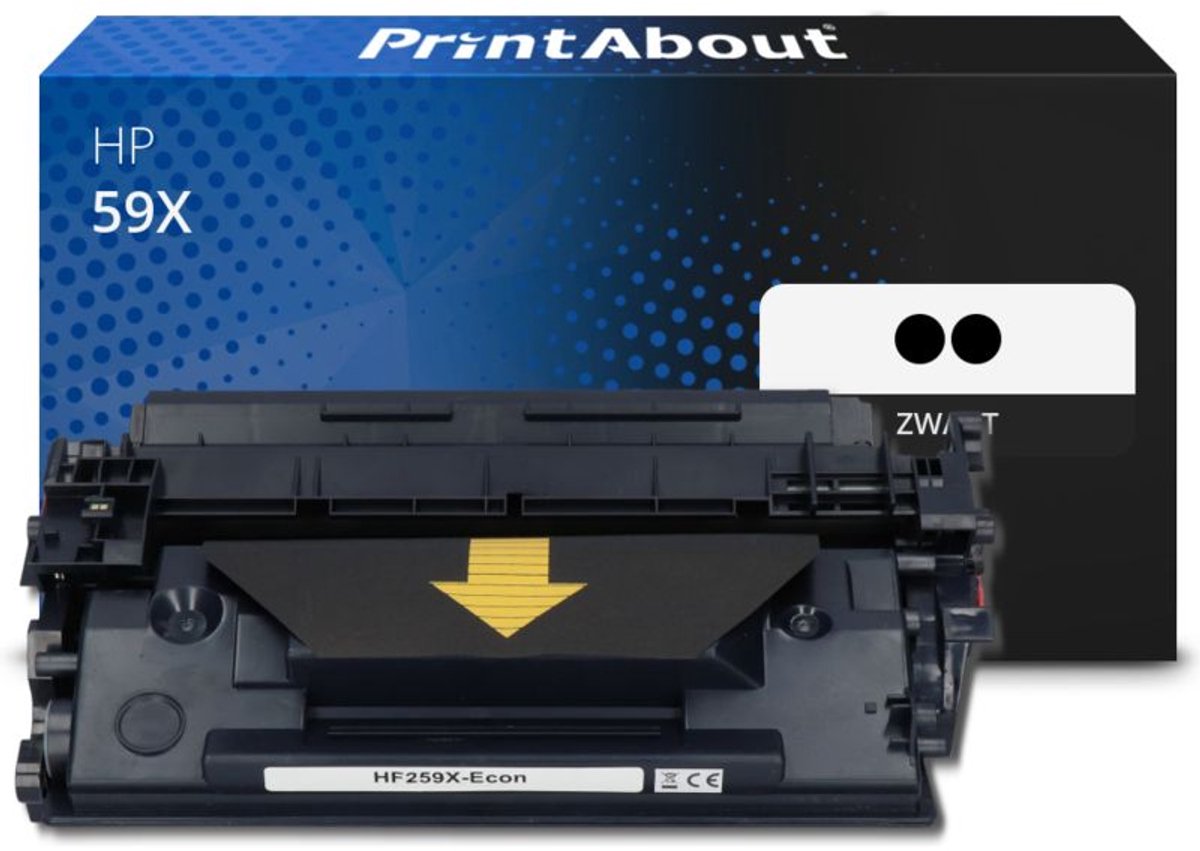 PrintAbout huismerk Toner 59X (CF259+259X) Zwart Multipack geschikt voor HP