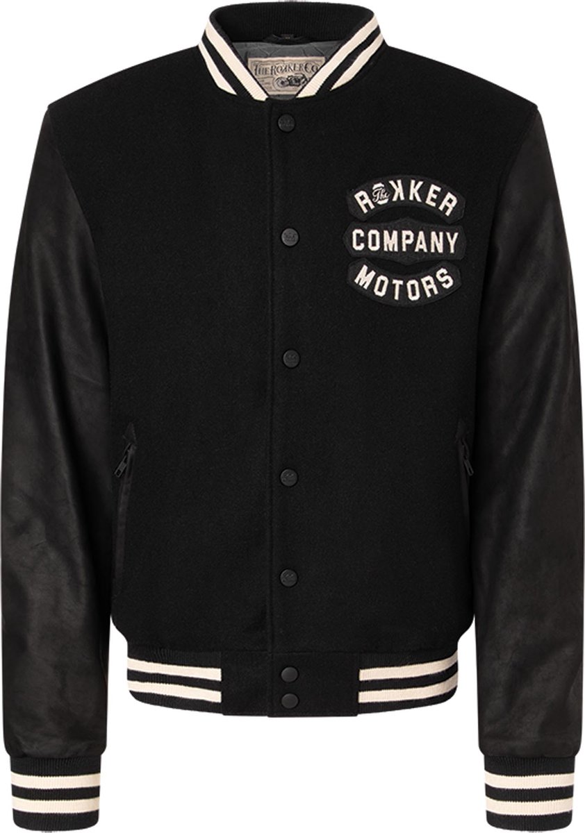 Rokker College Motorfiets Leer/Textieljas -