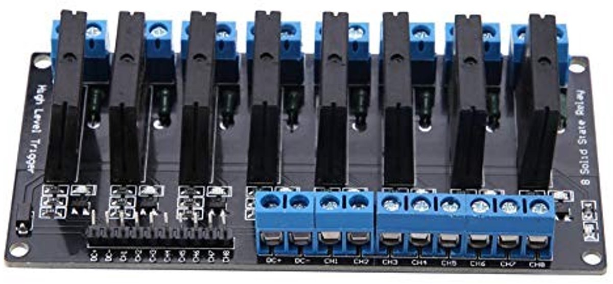 Allecto - 5V Solid-State Relaismodule - 8 kanalen - Betrouwbare schakeling - Compact formaat - Ideaal voor DIY projecten - Hoogwaardige halfgeleide...