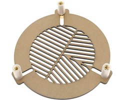 Allecto - EMSea Bahtinov Masker - Telescoop Focusmasker - Lichtgewicht en Duurzaam - Acryl - Geschikt voor Reflectorrefractor-Dobsonians - Buitendi...