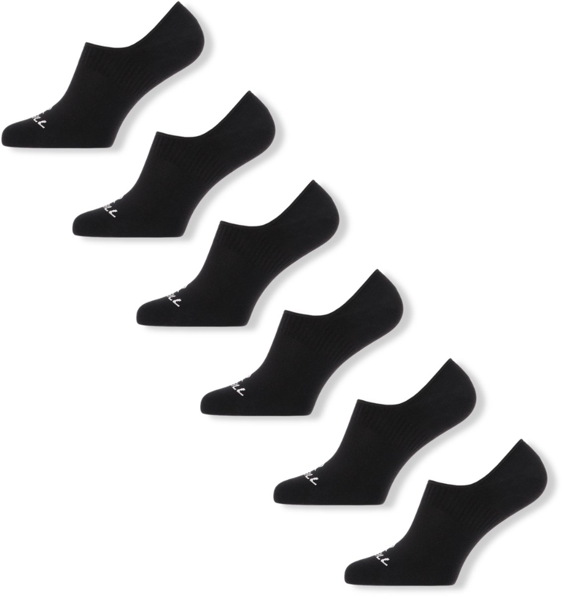 O’Neill Unisex Footies 6-pack Zwart