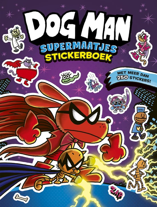 Dog Man - Supermaatjes stickerboek - cover