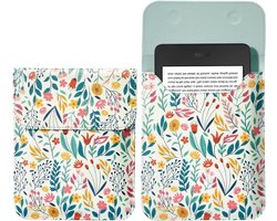 Beschermende Hoes voor Kindle 2022, 2019, Paperwhite en Voyage - Bloemen Design, Schokbestendig en Lichtgewicht