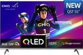 CHiQ U55QST - Smart TV 55 Inch - QLED Pro Google TV - FHD 1080P - Randloos Metal Design - Dolby Audio - 2025 Nieuw