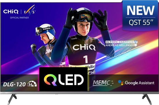 CHiQ U55QST Smart TV 55 Inch QLED Pro met Dolby Audio - CHiQ - €389,00