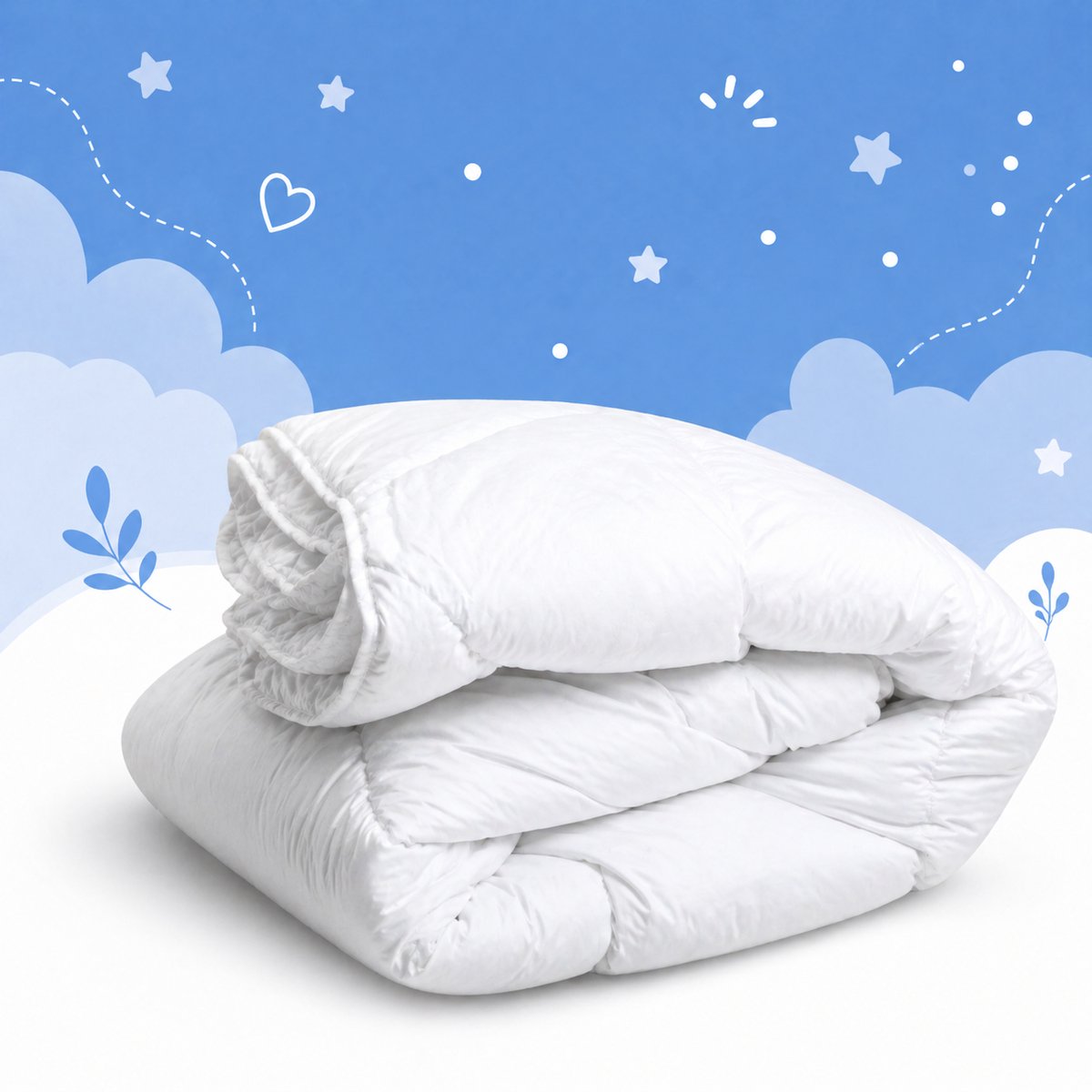Royal Touch Luxe -Hotel Kwaliteit - Princess kinderdekbed Peuter Dekbed 120x150 cm -All Year-Dekbed -Geschikt voor het hele jaar - Anti Allergie -Antibacterieel- Anti-huisstofmijt-Wasbaar-100% Veilig