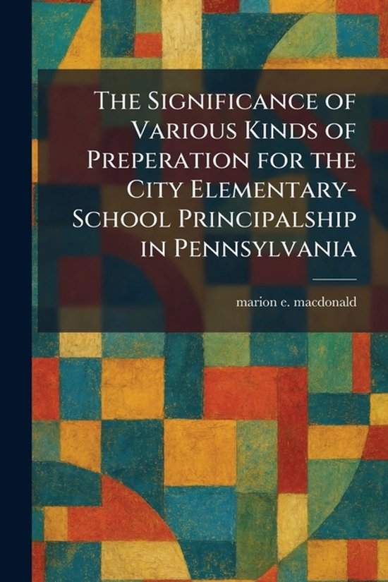 The Significance of Various Kinds of Preperation for the Cit ... - cover