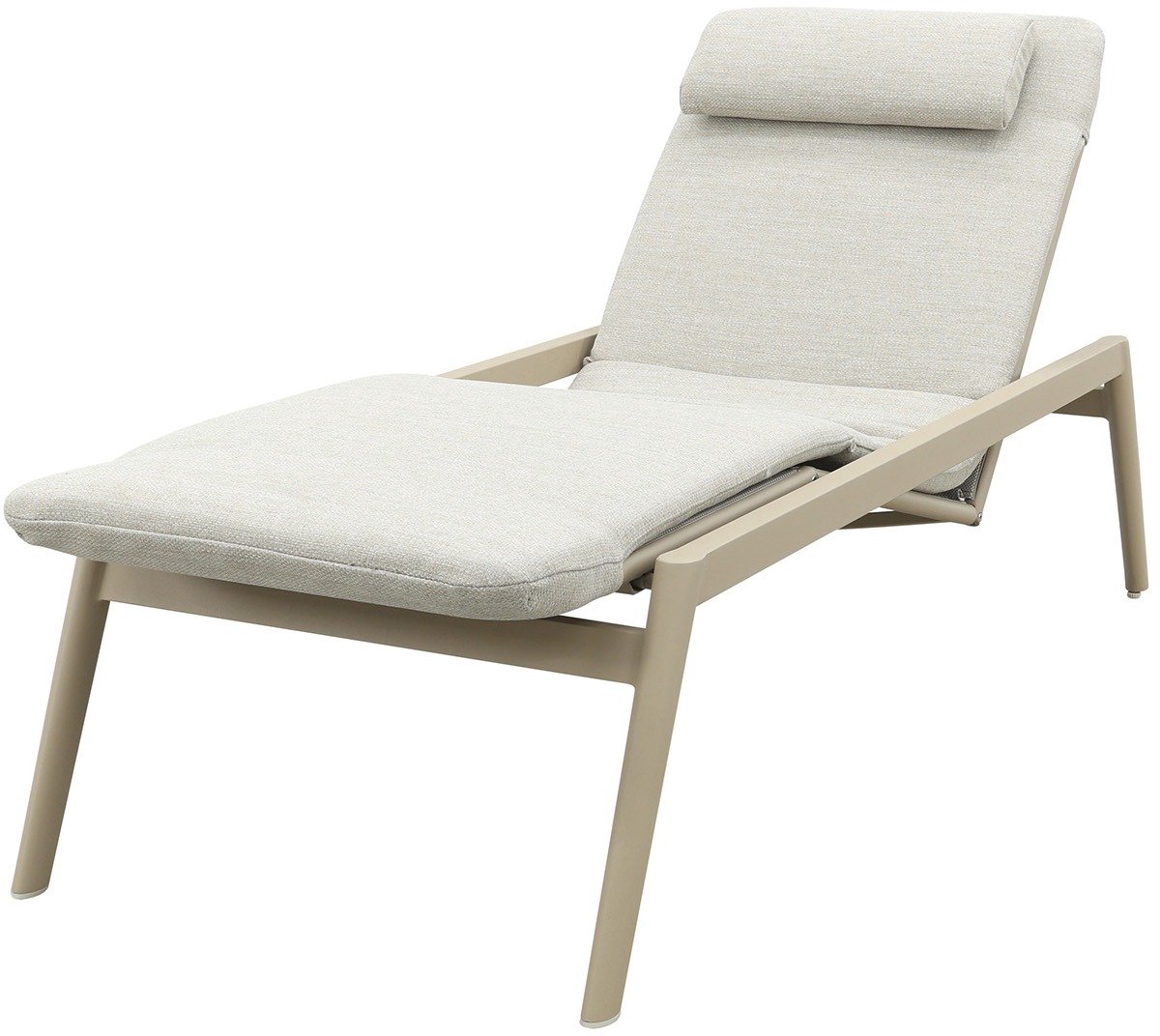 Corfu verrijdbaar ligbed incl. kussen - Latte