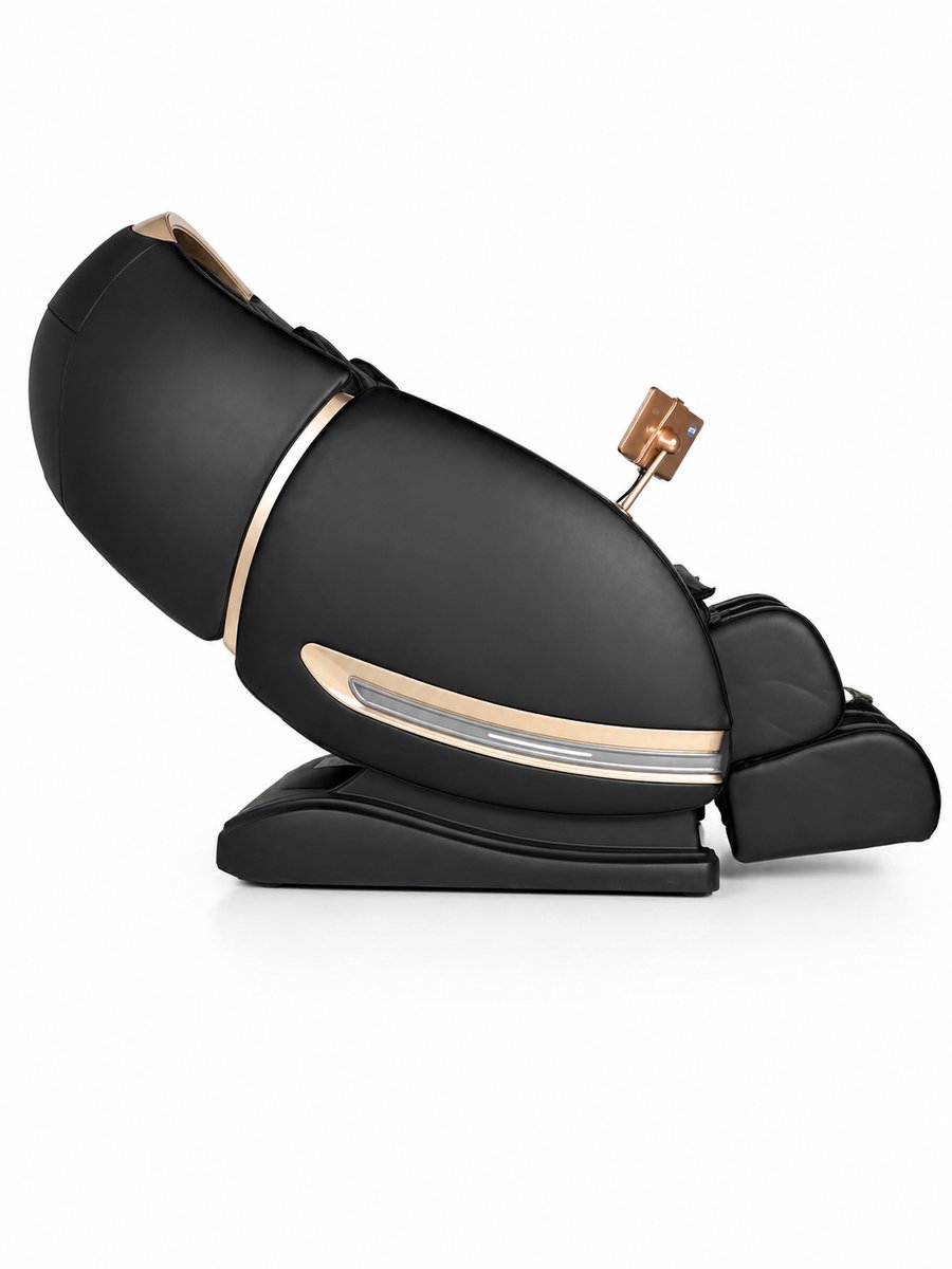 Bol.com Pandora Zwart - massagestoel - Compact model - 16 Airbags - Surround Sound - Massage stoel - Massagestoel Elektrisch - M... aanbieding