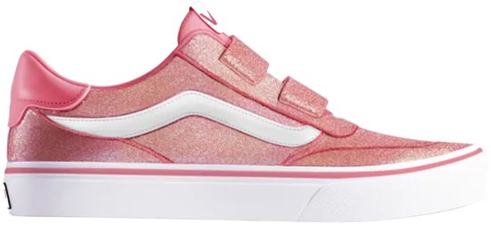 Vans brooklyn ls glitter in de kleur roze.