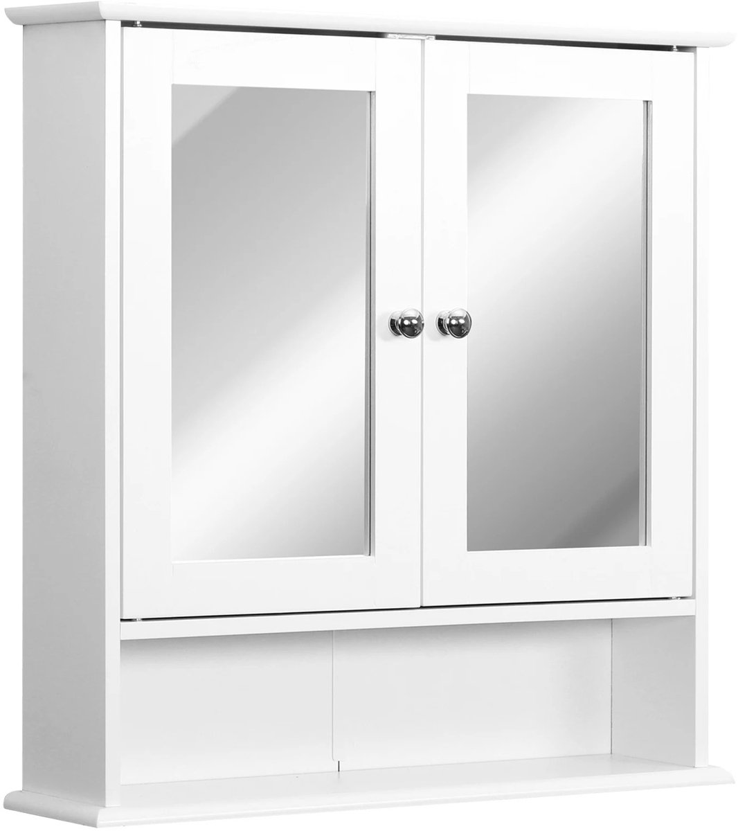 Delightness Wandkast - Met Spiegel - Badkamerkast - Badkamermeubel - Badkamerkastje - Opbe