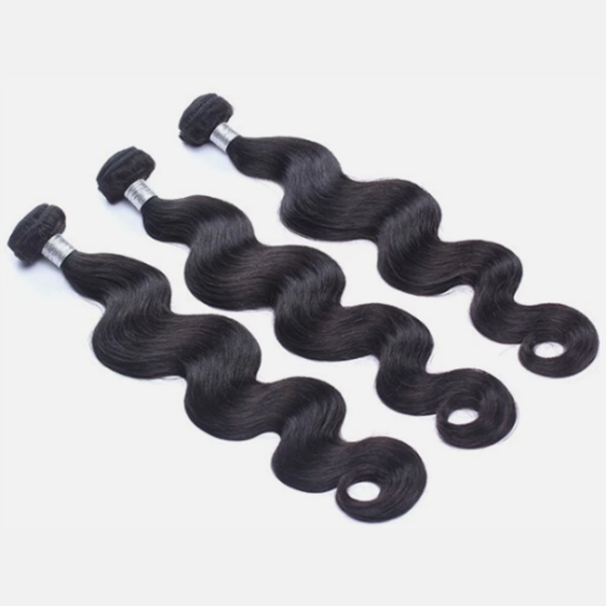 Kit 3 Indian Body Wave 100% Human Hair Bundels (Loose Wave)20,16,12 inch