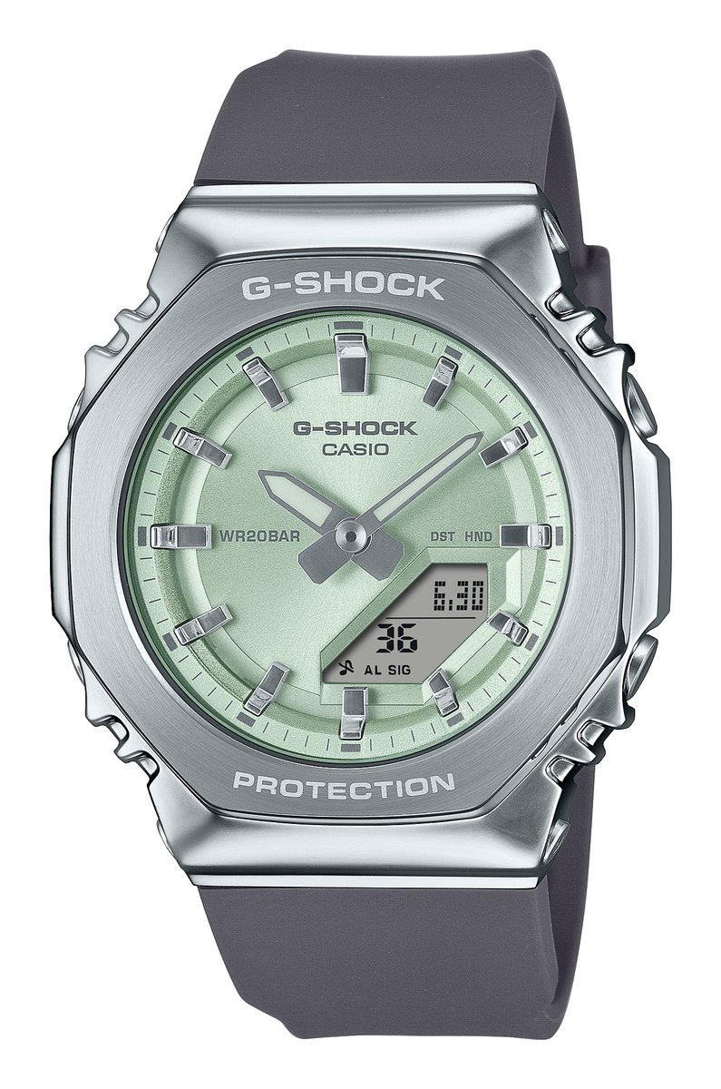 Casio G-Shock GM-S2110-3AER Horloge - Kunststof - Grijs - Ø 40 mm