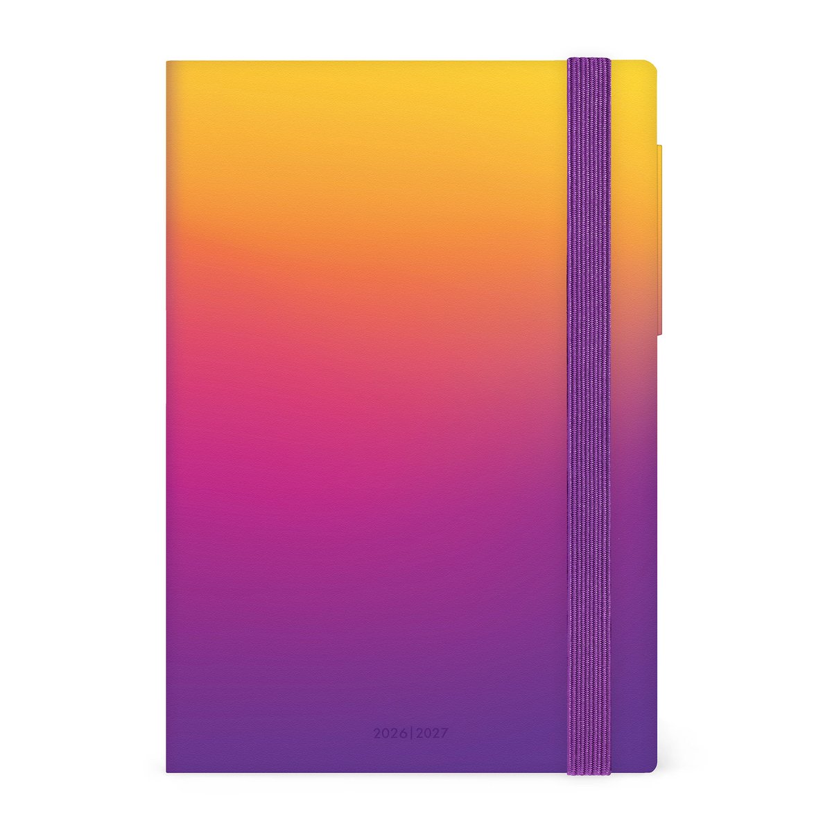 LEGAMI AGENDA 2026-2027 - 16mnd - DAG OP 1 PAGINA - VEGAN OMSLAG - SUNSET VIBES