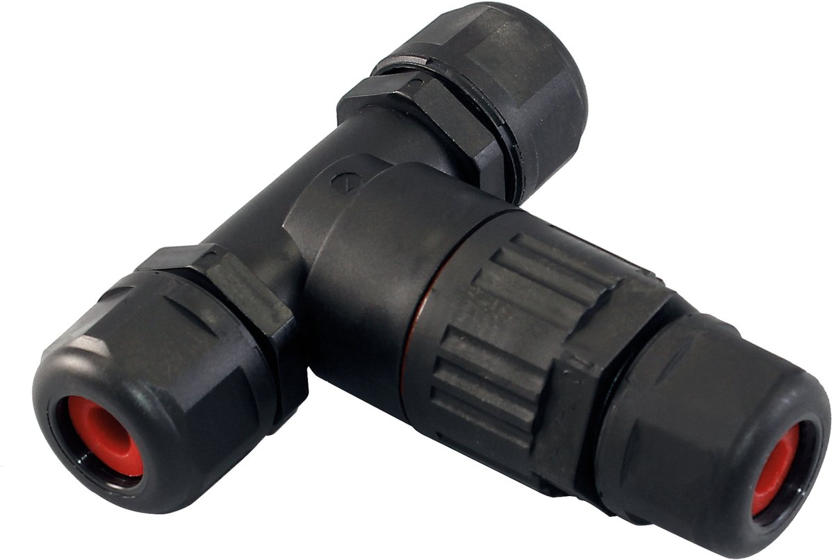Commel IP68 T-Kabelverbinder – Waterdichte T-Connector – 5-Polig – 0.5-4 mm² – Kabelsplitter – Kabelmof – Buitengebruik