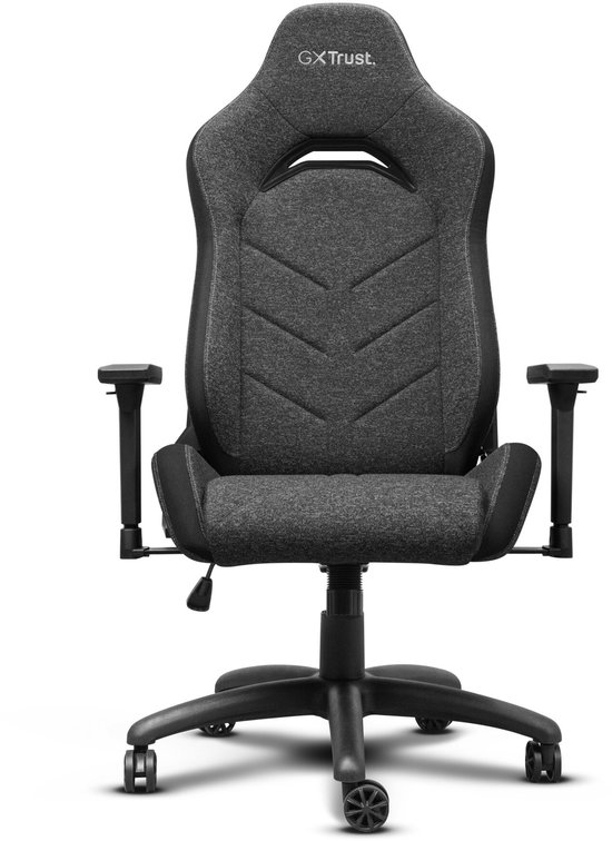 Productafbeelding Trust GXT 723 Ruya Fabric - Gaming Stoel - Gamestoel - Bureaustoel - Verstelbaar - Gamingstoel - Gaming Chair - Grijs - Beste gaming bureaustoelen keuze