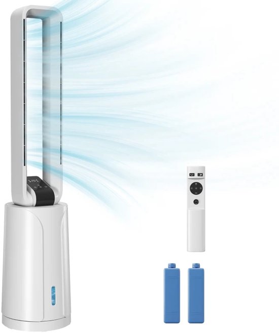 3-in-1 Torenventilator met Koeling, Bevochtiging, Timer, Afstandsbediening, Stil, 70° Oscillatie, 30 m²