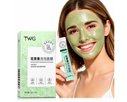 TWG Bubbelmasker | Gezichtsmasker Set 12 Stuks | Bubble Mask Korean Skincare | Dieptereiniging Poriën | Mee-eters Verwijderen | Hydraterend Hyaluronzuur | Exfoliërend Gezichtsmasker | Huidverzorging Dames Heren | Glow Skin Care