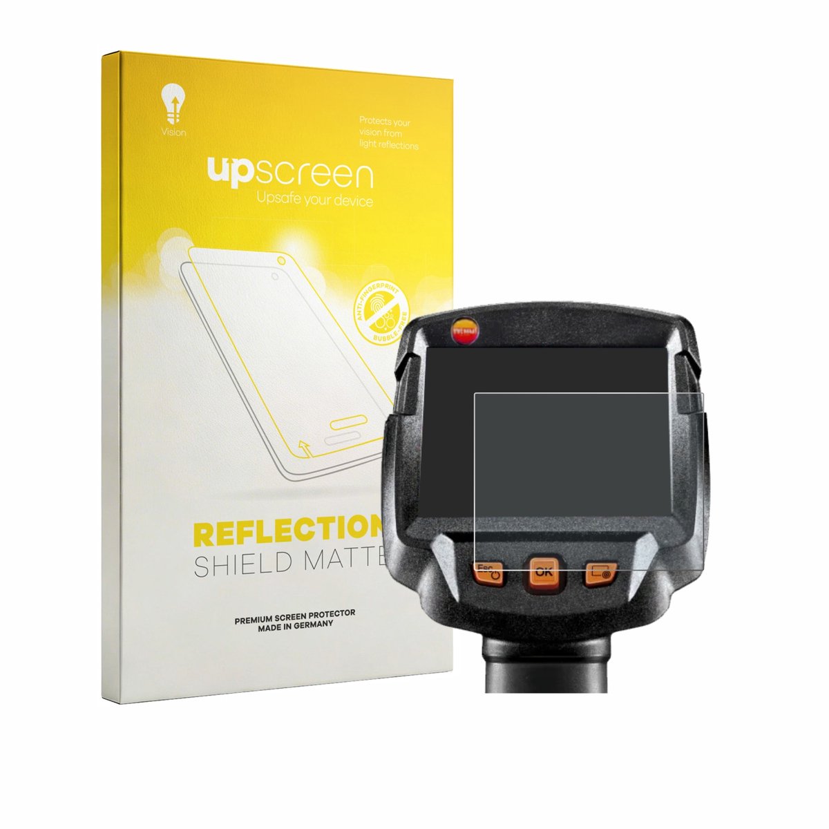 upscreen - Screenprotector voor Testo 872 - Folie Beschermfolie anti glare matte
