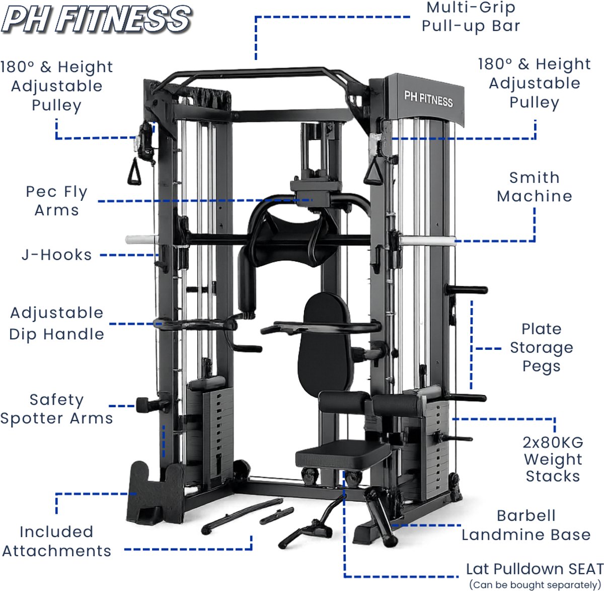 PH PH Fitness All-in-One Krachtstation - afbeelding 3