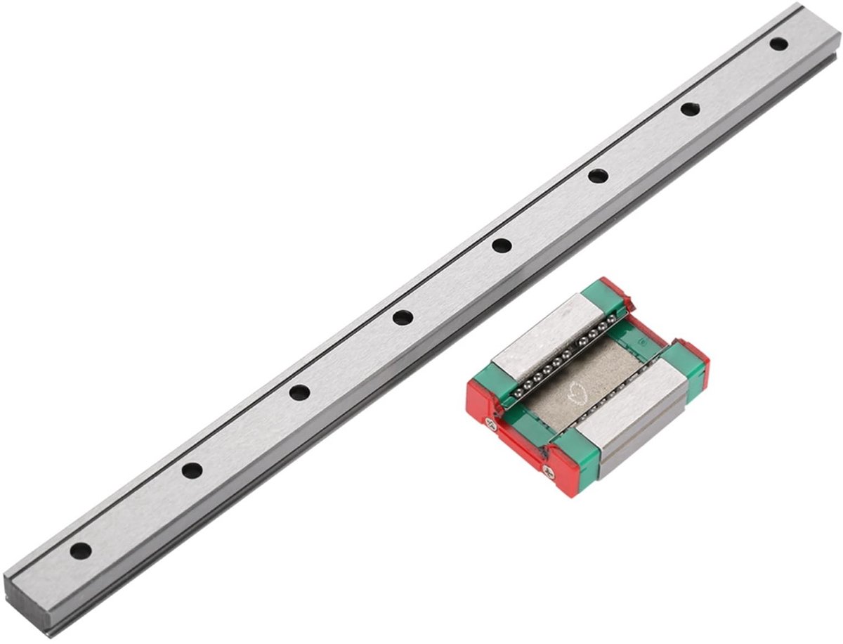 Allecto - Miniatuur Lineaire Lijngids - 12mm Breed - Sterk en Precisie - 200mm Lengte - Herbruikbare Verpakking - Geschikt voor Kleine Apparaten