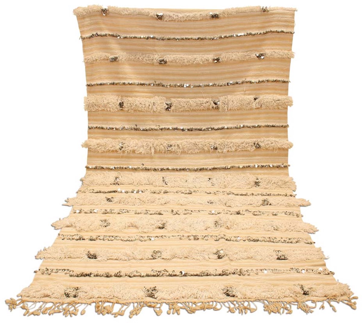 Safaary - Marokkaanse Handira bedsprei Deken Beige
