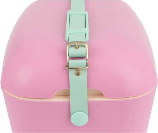 Polarbox Koelbox met schouderband 20L - 46x32x30cm - Bubblegum-Cyan van Polarbox — afbeelding 3