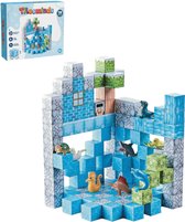 TilesMinds® - Magnetische blokken - 118 stuks - Magnetic cubes - Magnetisch bouwspeelgoed - Magnetisch speelgoed - Magnetic tiles - Magneten speelgoed - Montessori speelgoed - Educatief speelgoed - Magnetische bouwstenen - Ontdek je eigen ijswereld