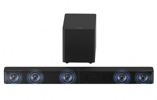 ULTIMEA Poseidon M60 Boom - 5.1 Systeem met Dolby Atmos, App Bediening Soundbar Zwart