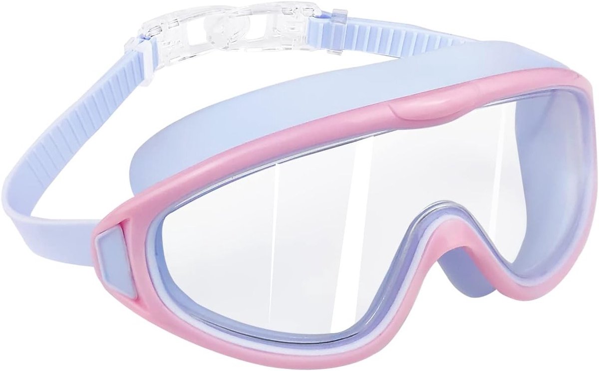 Kinderen Zwemgoggles voor Jongens en Meisjes van 4-12 Jaar - Grotere Lenzen en Anti-Fog Technologie voor Duidelijk Zicht