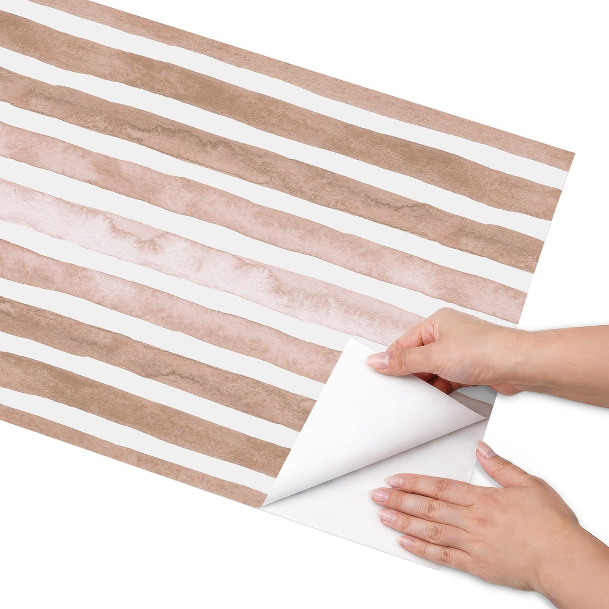 Coloray Meubel Wrap Folie - Beige Meubelfolie - 50x100 cm - Plakfolie Meubels Beige strepen - Decoratiefolie Zelfklevend - Minimalist Meubelfolie - Meubelfolie Zelfklevend - Badkamer decoratie - Achtergronden en patronen