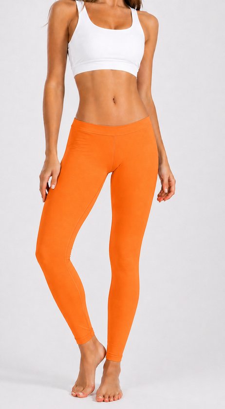 Premium Femme Katoen | Jambières de Basic | Oranje - S